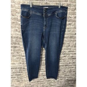 Lane Bryant High Rise Dark Wash Denim Jeans‎
